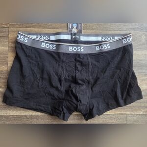 BOSS Black Boxer Briefs Trunk with Gray Logo Waistband Mens 2XL XXL